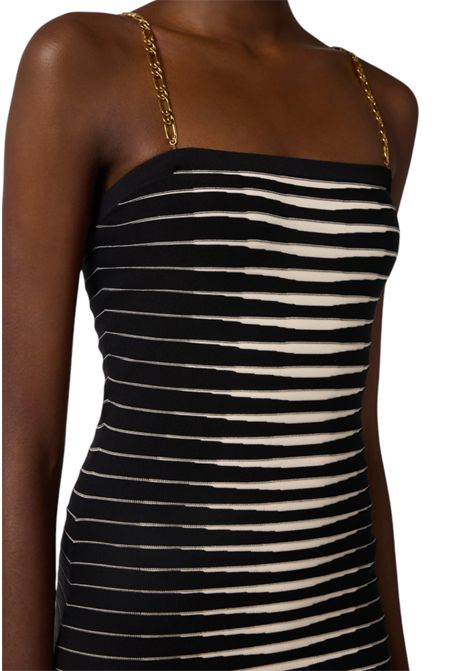 Knitted dress with zebra jacquard ELISABETTA FRANCHI | dress | AM99S61E2685